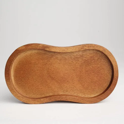 Vista 3 de T&G 10469 Tuscany Acacia Double Mill Rest/Protector de superficie de trabajo y mesa de comedor, 6.3 x 3.5 x 0.6 in, marrón