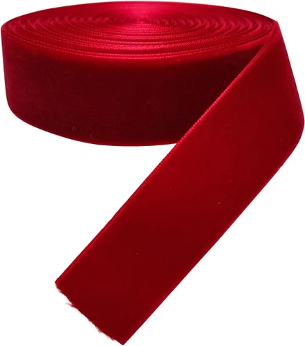 Vista 78 de Chenkou Craft 5 yardas de cinta de terciopelo para decoración navideña y embalaje artesanal