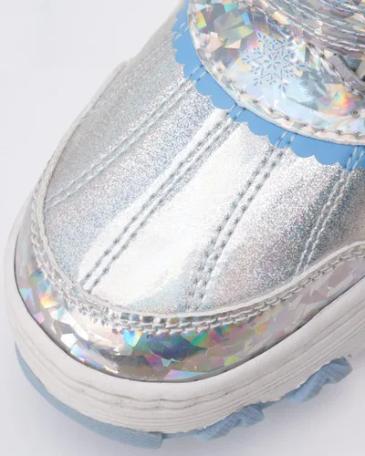 Vista 5 de Disney Botas Frozen para niñas, botas de nieve con ribete de piel Elsa y Anna (niñoniño pequeño)