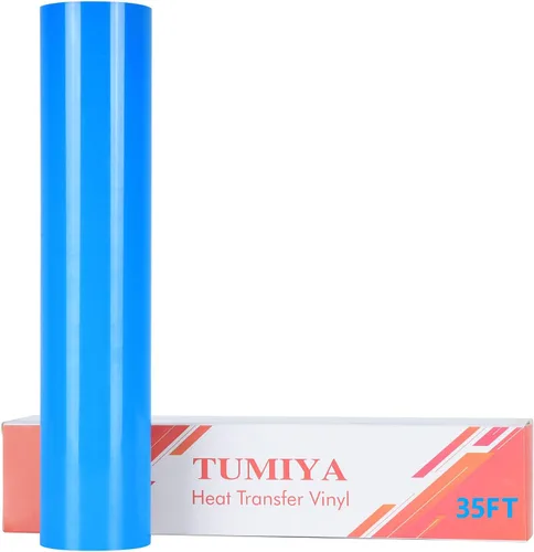 Vista 18 de TUMIYA Rollo de vinilo de transferencia de calor, 12 pulgadas x 14 pies, vinilo HTV negro para camisetas de vinilo HTV (negro, 14 pies)