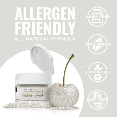 Vista 88 de Bakell - Brillantina 100% comestible, Tinker Dust®, 5 g, color negro, vegano, certificado Kosher, para pasteles, cupcakes, paletas, bebidas y postres