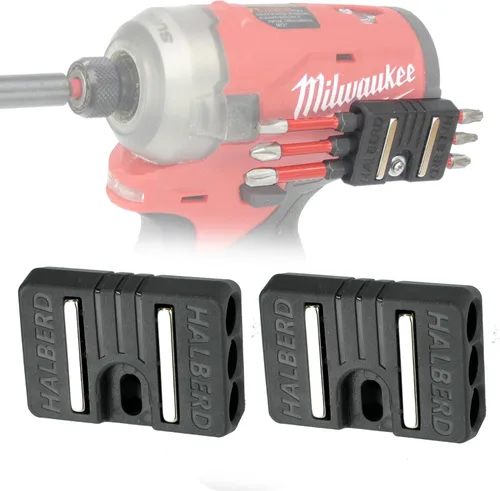 Vista 7 de Halberd Portabrocas Magnético Estándar, Ajuste Universal para Clip de Cintura, Tornillo con Fuerte Imán de Neodimio para Milwaukee, DeWalt, Ridgid