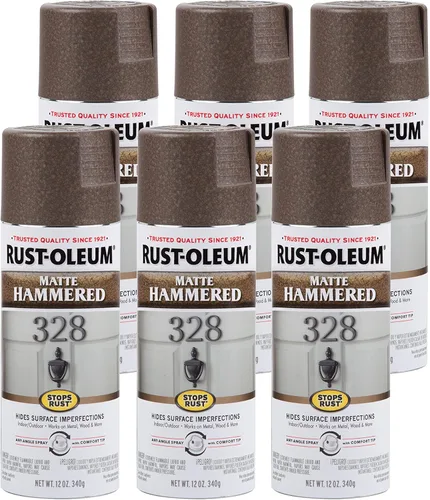 Vista 35 de Rust-Oleum 7215830 – Pintura en aerosol con efecto martillado para prevención del óxido, 12 oz (340 g), color negro