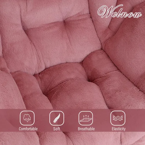 Vista 178 de Welnow Silla Lazy con otomana, moderna silla de descanso con reposabrazos y un bolsillo lateral, sillón para sofá de ocio, sillón de lectura