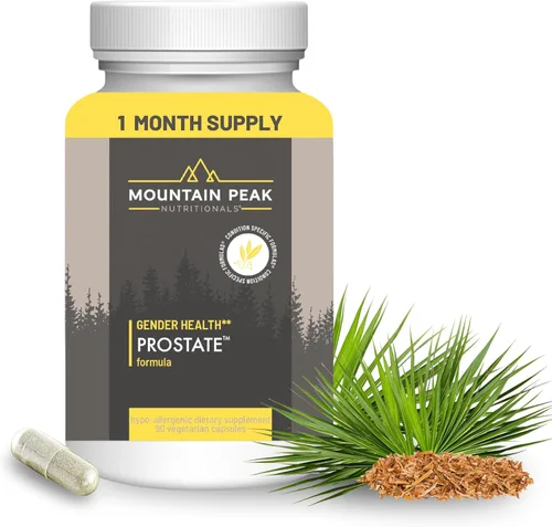 Mountain Peak Nutritionals Suplemento de próstata - Apoya la función y el metabolismo de la vejiga - Suplemento de apoyo de próstata para hombres