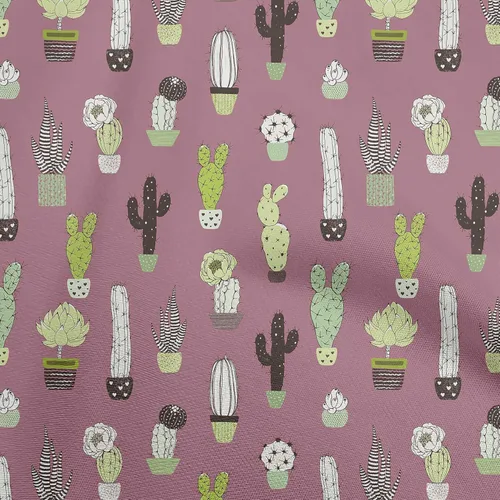 Vista 12 de oneOone Cotton Flex Black Fabric Cactus Quilting Supplies Print Sewing Fabric by The Yard 40 Inch Wide-9C