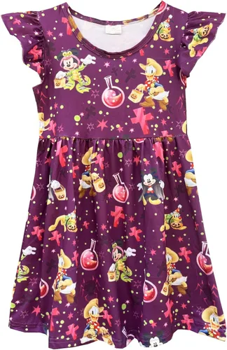 Toddler Baby Girls Halloween Dresses Christmas Dress Kids Birthday Gifts for 2-7year Little Girls Outfits