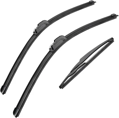 Vista 40 de 3 limpiaparabrisas de 24 pulgadas, 16 pulgadas, 17 pulgadas, repuesto para X-Trail T30 2000-2007, limpiaparabrisas de equipo original, que cumple