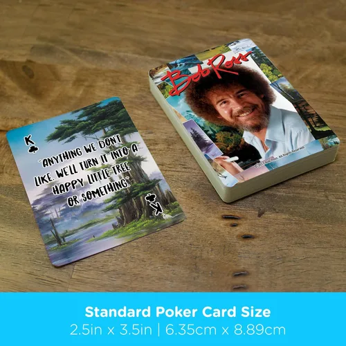 Vista 5 de AQUARIUS Bob Ross Quotes - Baraja de cartas multiimagen, multicolor, 3 pulgadas