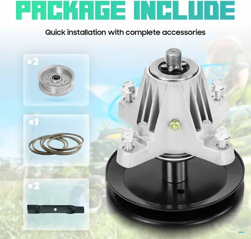 Vista 3 de Kit de correa tensora de husillo de hoja de cubierta para MTD Cub Cadet Craftsman 42 pulgadas XT1 LT42 T8000 XT2 LX42 618-06976 618-06976A 918-06976