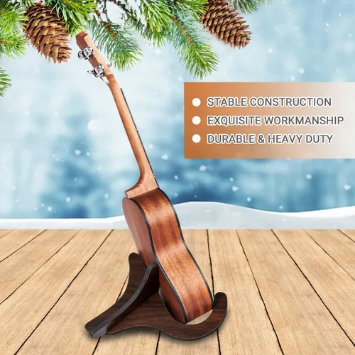 Vista 2 de Soporte para ukelele, soporte para instrumentos, soporte de mandolina portátil, accesorio para ukelele