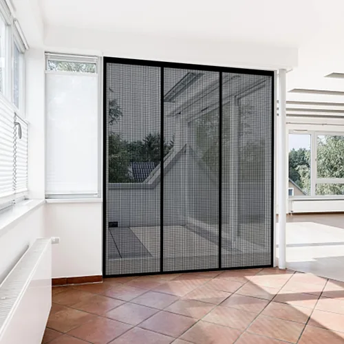 Vista 7 de Puerta de Malla Magnética de Fibra de Vidrio, Pantalla de Puerta con Imanes Autosellantes, Cierre de Red de Malla Reforzada de Servicio Pesado