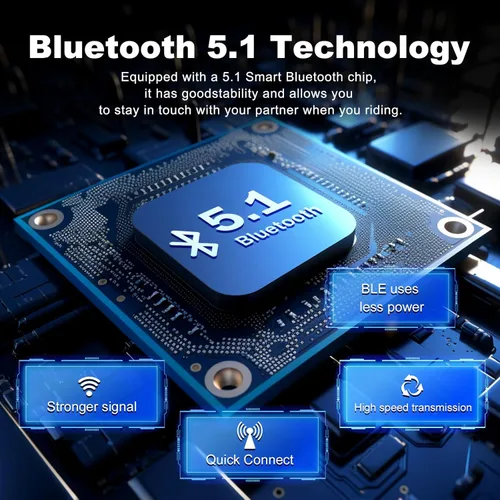 Vista 8 de EJEAS V6 Pro - Auriculares Bluetooth para motocicleta, sistema de comunicación de casco de intercomunicación para 2 conductores con respuesta