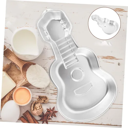Vista 9 de BESTonZON Molde creativo para tostadas, cortador de galletas para ukelele de guitarra, herramienta de aluminio para hornear pasteles de 16.9