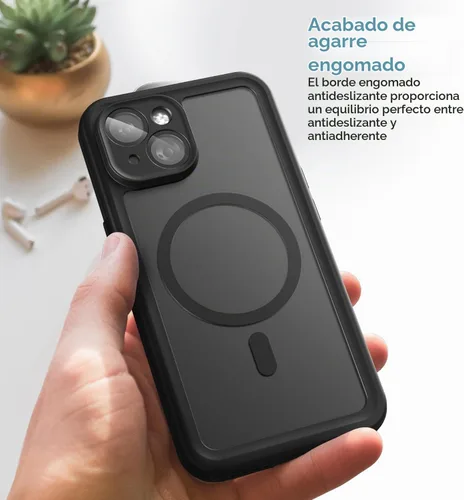 Vista 7 de Funda impermeable con clip para cinturón Encased para iPhone 14 (compatible con MagSafe)