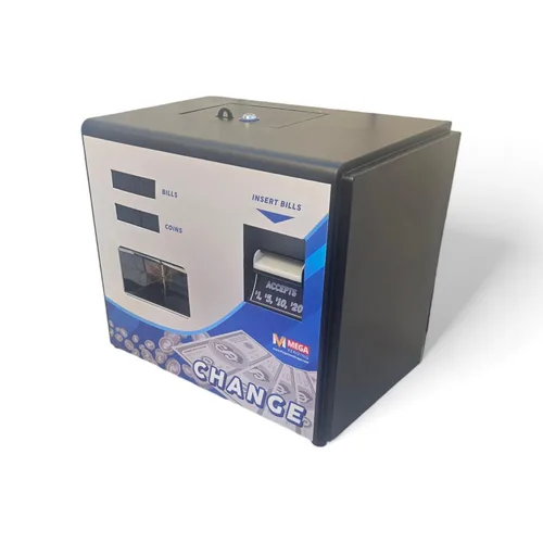 Vista 4 de Máquina Cambiadora de Billetes de Dólar – Máquina Expendedora de Monedas Ajustable para Negocios, Salones Recreativos, Tiendas de Lavandería Acepta