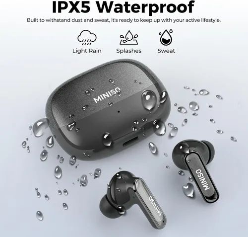 Vista 8 de MINISO MS106 - Auriculares de traducción AI en tiempo real, 4 en 1 para traductores compatibles con 150 idiomas con aplicación, auriculares