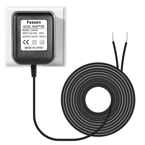 Vista 9 de Adaptador de Cable C para Termostato Inteligente, Fuente de Alimentación de CA de 24V, Compatible con Nest Hello August Ring Timbre de Puerta