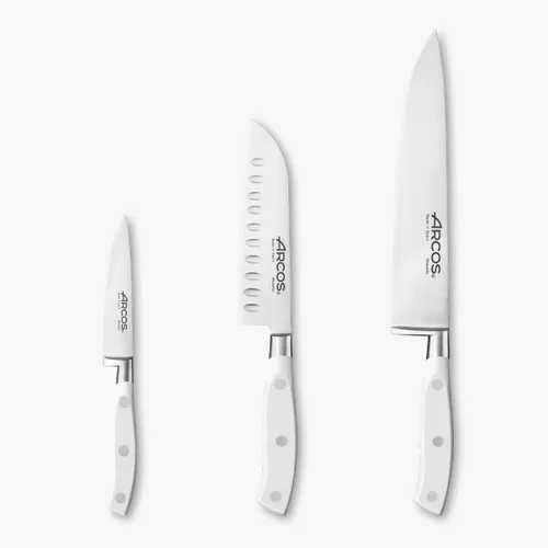 Vista 46 de Arcos Cuchillo Pan de Acero Inoxidable Nitrum de 8 Pulgadas y Hoja de 7.874 in. Obtenga una gran variedad de cortes para su comida Cuchillo ideal