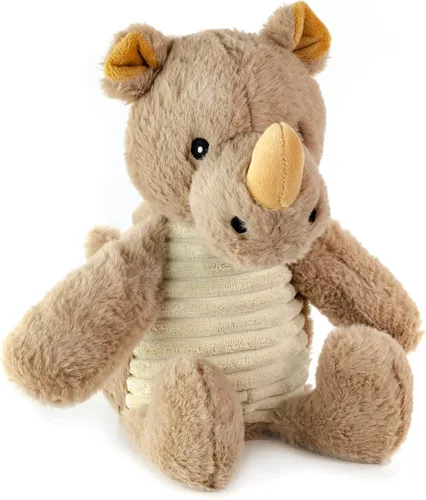Vista 4 de Giftable World Juguete de peluche Safari Pet con chirriador (oso, rinoceronte, elefante)