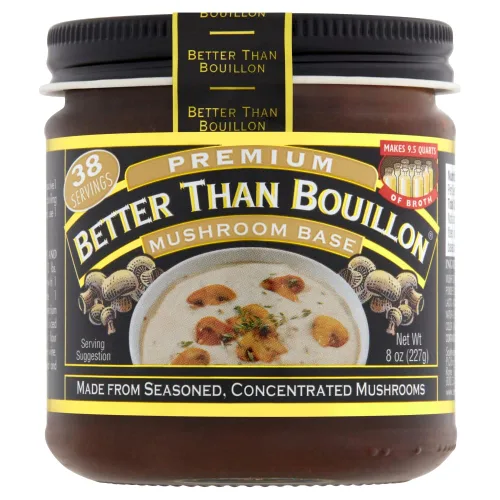 Better Than Bouillon Base de hongos premium, hecha de hongos sazonados y concentrados, hace 9.5 cuartos de galón de caldo, 38 porciones, 8 onzas