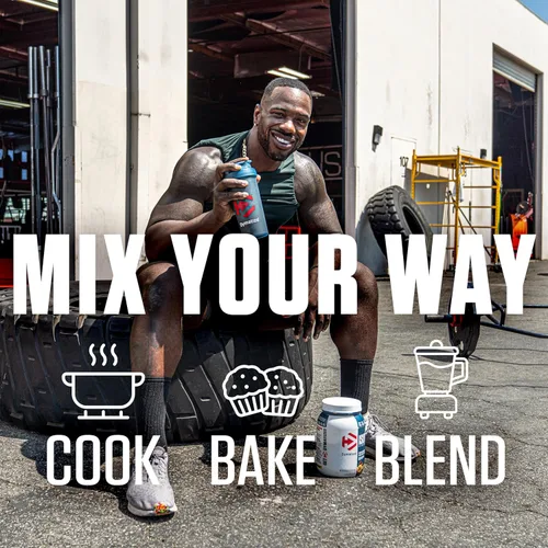 Vista 5 de Dymatize Super Mass Gainer Polvo de Proteína, Vainilla Gourmet, 52g de Proteína, 1g de Creatina, 1280 Calorías, 10.7g de BCAA, 245g