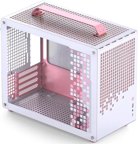 Vista 8 de JONSBO /JONSPLUS Z20 - Carcasa negra para PC Mini Tower Micro-ATX, con asa de transporte desmontable, tamaño mini, compatible con hardware de alto