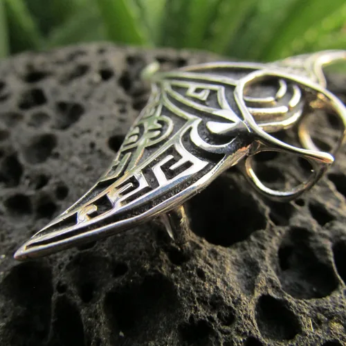 Vista 9 de Collar con colgante de manta raya, mini, plata de ley, océano playa regalo joyería hecho a mano único
