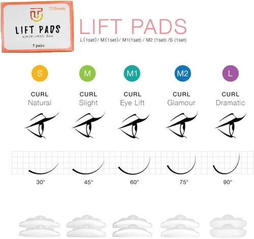 Vista 5 de Kit de levantamiento de pestañas, kit completo de pestañas permanente todo en 1 para extensión de pestañas Upgraded Glue Eyelash Perm Kit
