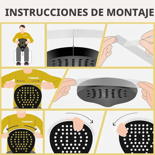 Vista 6 de Palbea Transparent Padel Racket Protector - Pack of 1/2/3/5. Frame Tape.