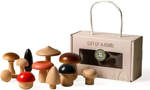 Vista 9 de Promise Babe Juguetes de madera para bebés, juguetes de conteo de equilibrio, juegos de matemáticas, muñecas de madera sin terminar, aprendizaje
