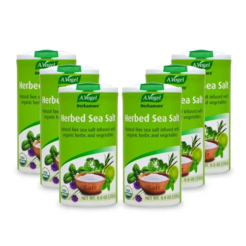 Vista 12 de A. Vogel Herbamare Sal marina sazonada – USDA Orgánica – Sal condimento infundida con 12 hierbas – 33% menos de sodio – Sin OMG – Sin gluten