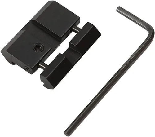 Vista 2 de Adaptador ajustable de 0.787 in Picatinny a 0.433 in, mini convertidor de riel de aleación de aluminio ligero