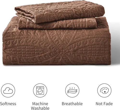 Vista 115 de Edredón de cama tamaño queen Love's cabin, color azul, para cama de verano, de microfibra ligera, estilo moderno, para todas las estaciones, 3