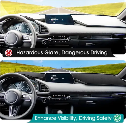 Vista 47 de FIILINES - Cubierta para tablero, accesorio para tablero de malla antideslizante, parasol sin reflejos y protector compatible con Toyota Tundra