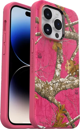 Vista 25 de OtterBox Symmetry Series Series+ Funda antimicrobiana con gráficos y MagSafe para iPhone 14 Pro (SÓLO) - Euforia (Tie Dye)
