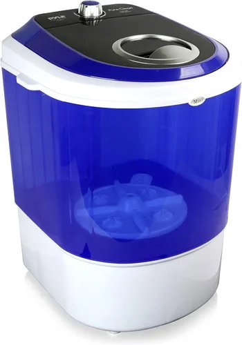Pyle PUCWM11.5 - Lavadora portátil de carga superior, mini lavadora, lavadora silenciosa, controlador giratorio, 110 V, para lavandería compacta,