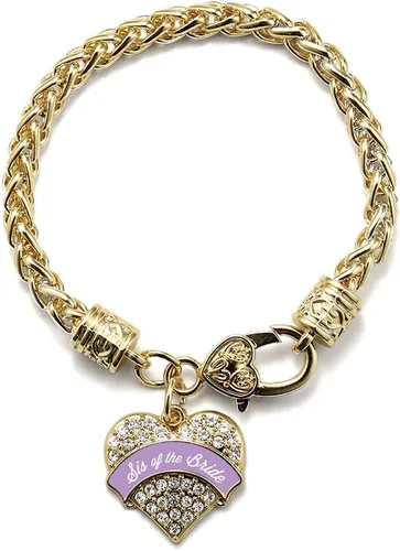 Vista 135 de Inspired Silver - Pulsera de plata con dije de corazón pavé con circonitas cúbicas