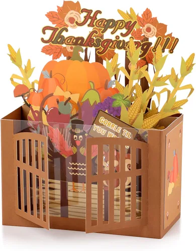 Vista 10 de Giiffu Paquete de 4 tarjetas de Navidad 3D desplegables – Tarjetas de felicitación navideñas hechas a mano con sobres y tarjetas de notas, bonitas