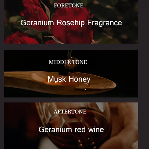 Vista 3 de Perfume de rosa roja para mujer, Eau De Parfum, Almizcle, Miel, Vino, Fragancia Ligera Floral, Aceite Perfume 1.7 fl oz