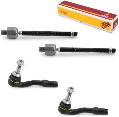 Vista 151 de Metrix Premium Chassis Parts - Kit de 4 piezas de extremos de barra de acoplamiento frontal exterior e interior compatible con Nissan Pathfinder