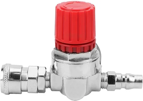 Vista 8 de Regulador de presión del compresor de aire con indicador de dial, válvula de control del interruptor del regulador de presión Accesorio