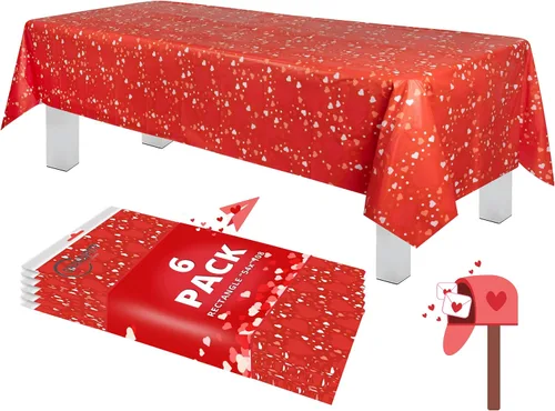 Vista 49 de Mantel de plástico de alta calidad - 54 in. x 108 pulgadas. Grandipity - Mantel rectangular (6 y 12 unidades), Holiday