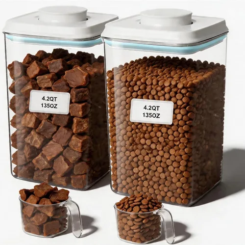 Vista 9 de Contenedor hermético de almacenamiento de alimentos con tapa pop, 89.6 fl oz / 2.8 cuartos de galón sin BPA, contenedor de arroz, harina, pasta