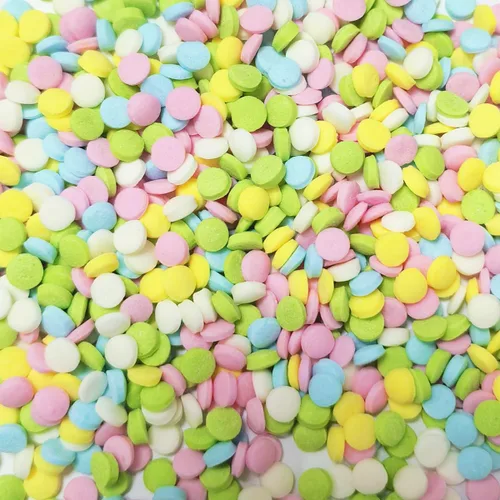 Vista 13 de Mini perlas comestibles de 0.079 pulgadas (0.079 in) coloridas chispas de caramelo de primavera para Pascua, hornear, galletas, cupcakes, postres