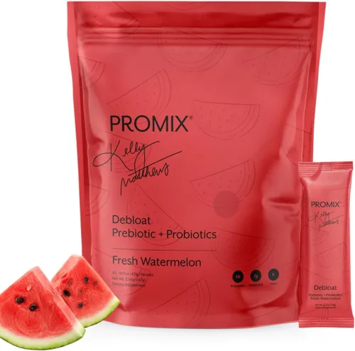Vista 10 de ProMix Nutrition Debloat Prebiotics and Probiotics Immune Support Supplement for Digestion, Cortisol Health, Gut Cleanse - Hibiscus - 30 Servings