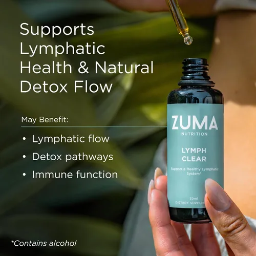 Vista 2 de Zuma Nutrition Tónico de drenaje linfático transparente linfático
