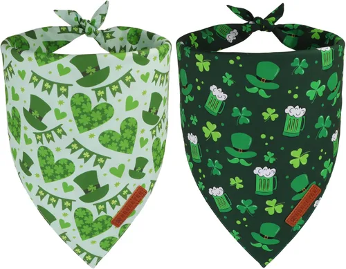 Vista 12 de ADOGGYGO Bandanas rojas de Navidad para perro, bufanda con diseño de reno de Papá Noel, tela premium duradera, bandanas rojas de Navidad para perros