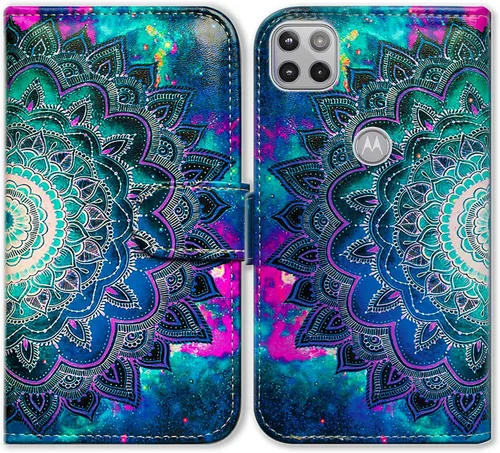 Vista 17 de Bcov Motorola One 5G Ace - Funda de piel con tapa y diseño de pájaro negro, con ranuras para tarjetas, cierre magnético y soporte