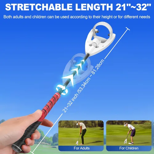 Vista 2 de VR Golf Club for Oculus Quest 2 Rift S Meta Quest 2 Aikeec VR Golf Club Handle Accessory Quest 2 Golf Club Attachment with 2 Controller Covers